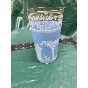 Jeanette Hellenic Blue Wedgewood 10oz Tumbler Replacement Glasses Vintage MCM